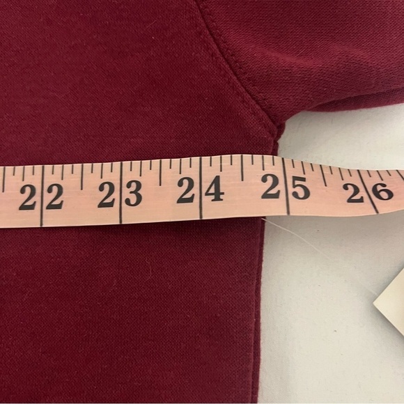 No boundaries Unisex Sherpa Hoodie Size XL (19) Burgundy Super Warm - Picture 8 of 9